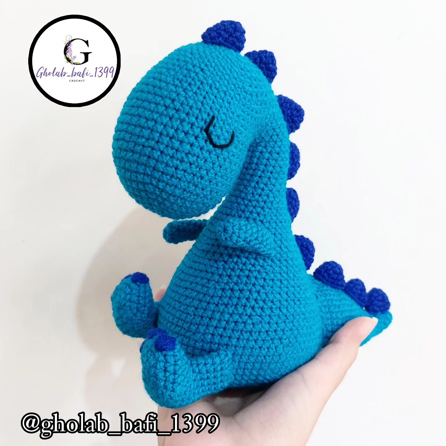 عروسک بافتنی دایناسور🦖