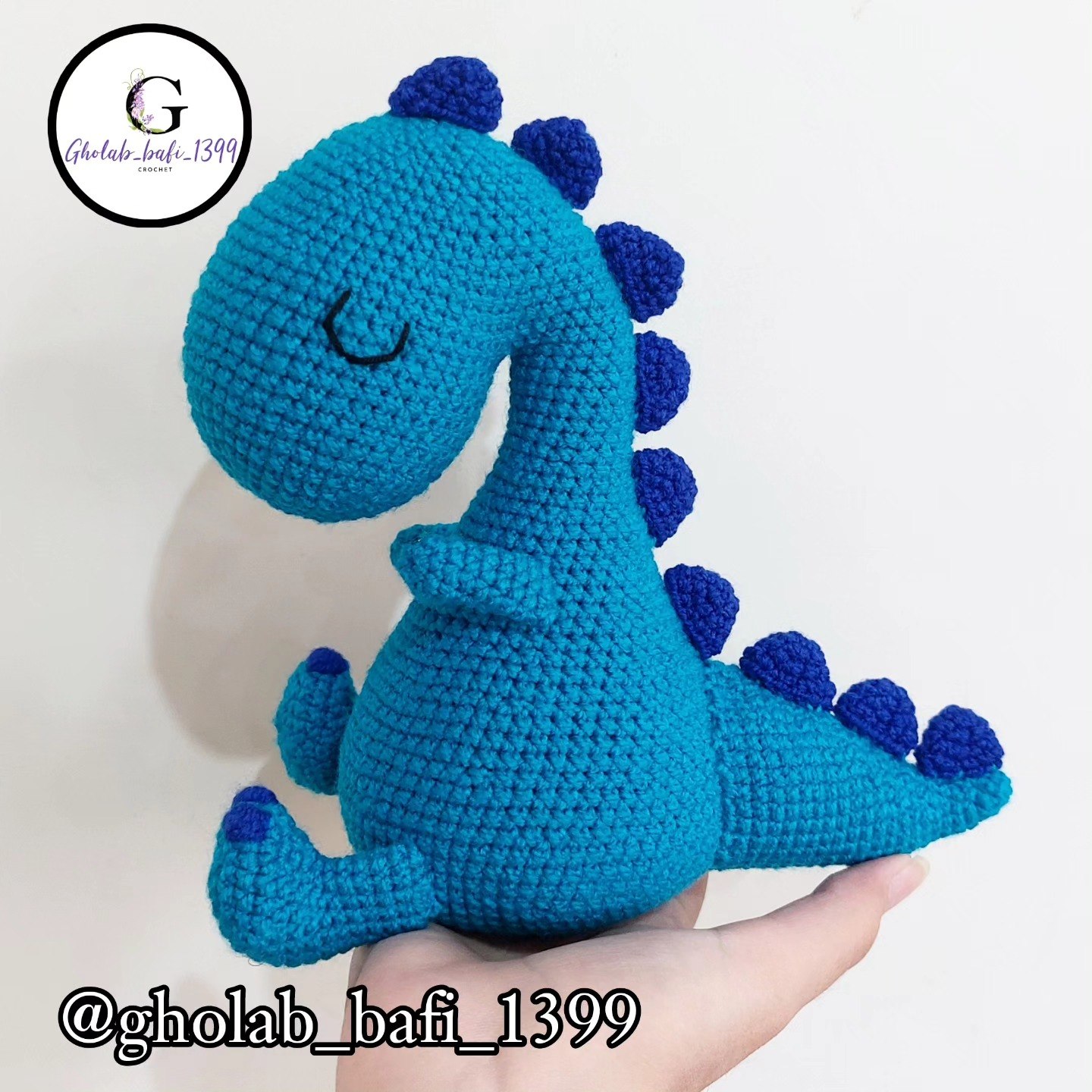 عروسک بافتنی دایناسور🦖