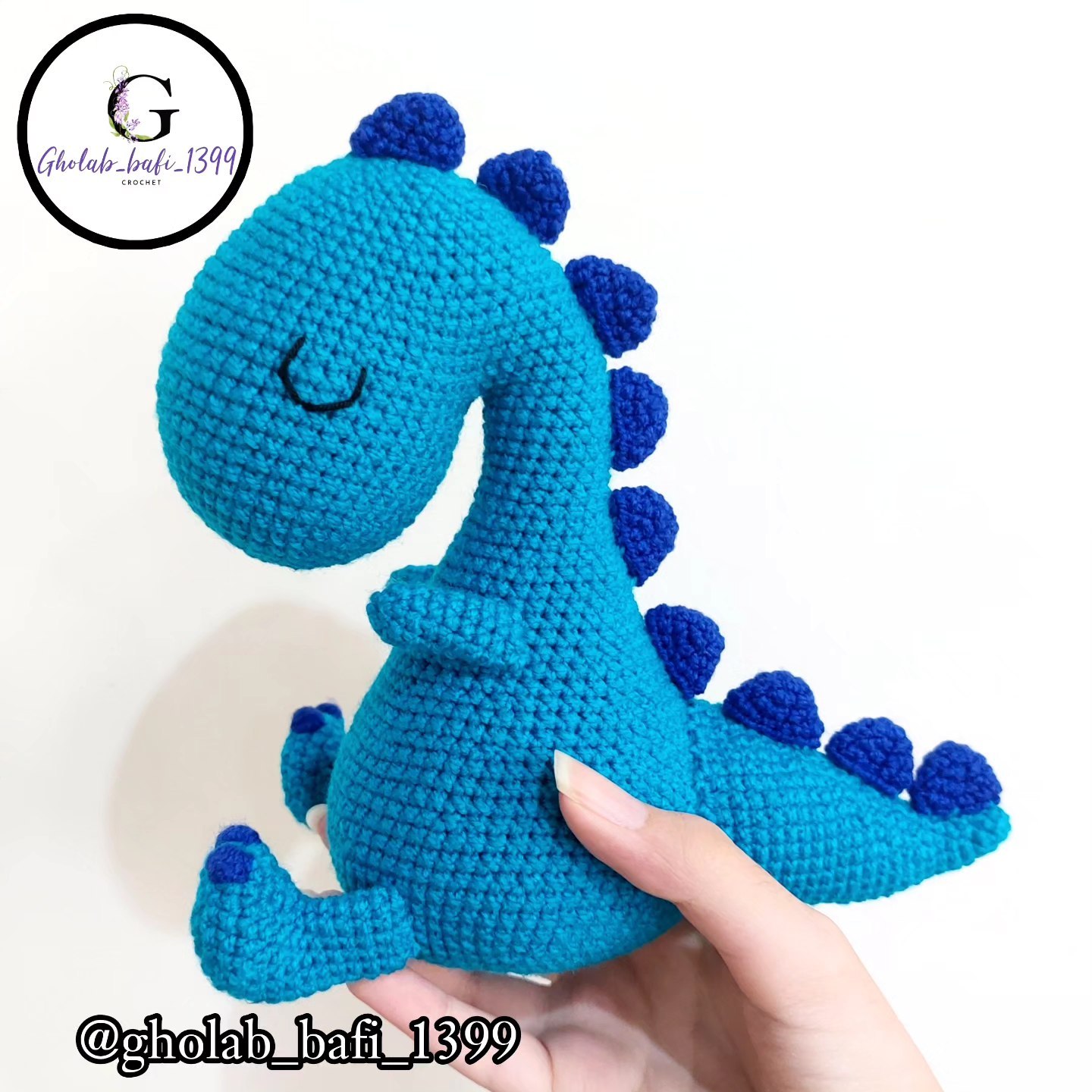 عروسک بافتنی دایناسور🦖