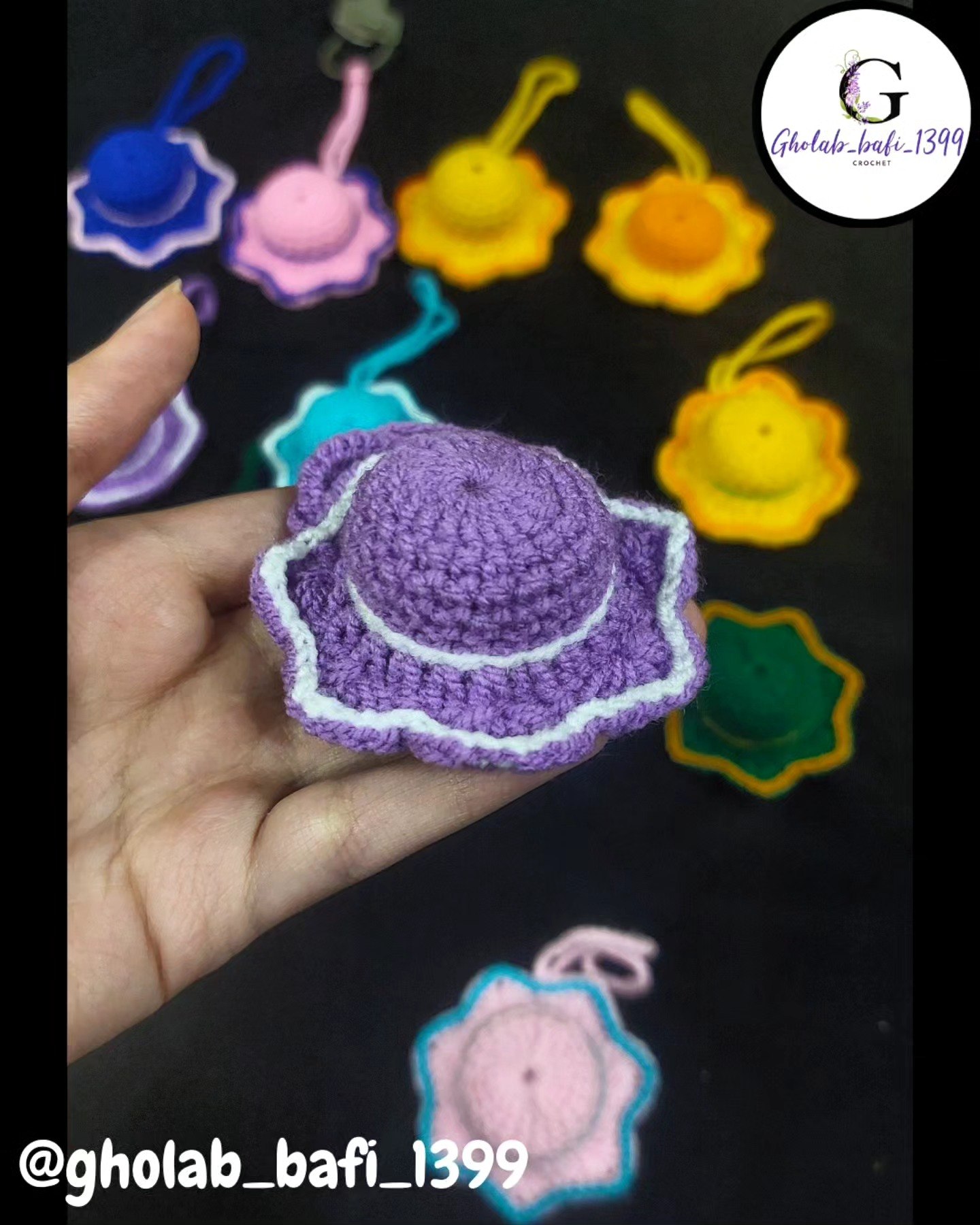 آویز کیف/جاسوئیچی/ جاکلیدی شکل کلاه. 👒👜🔑