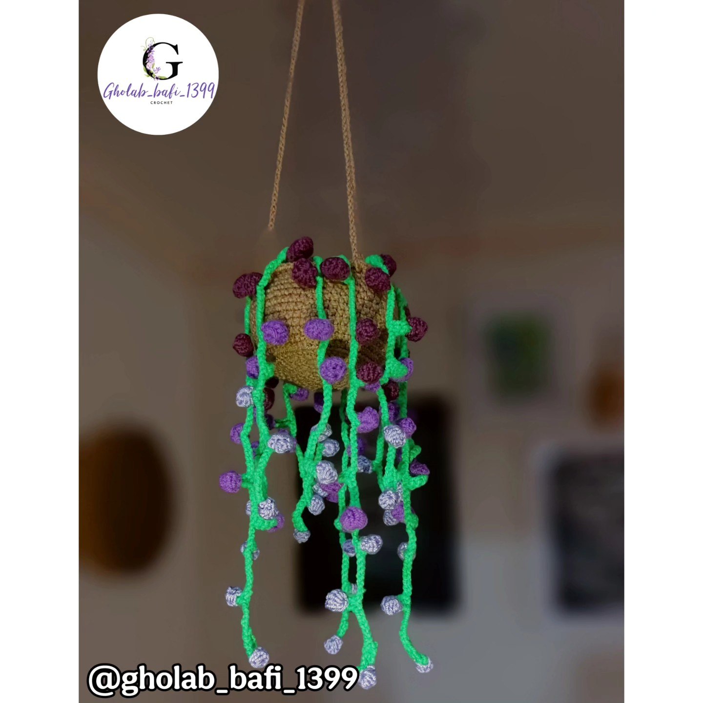 🌸🪴 آویز گلدان