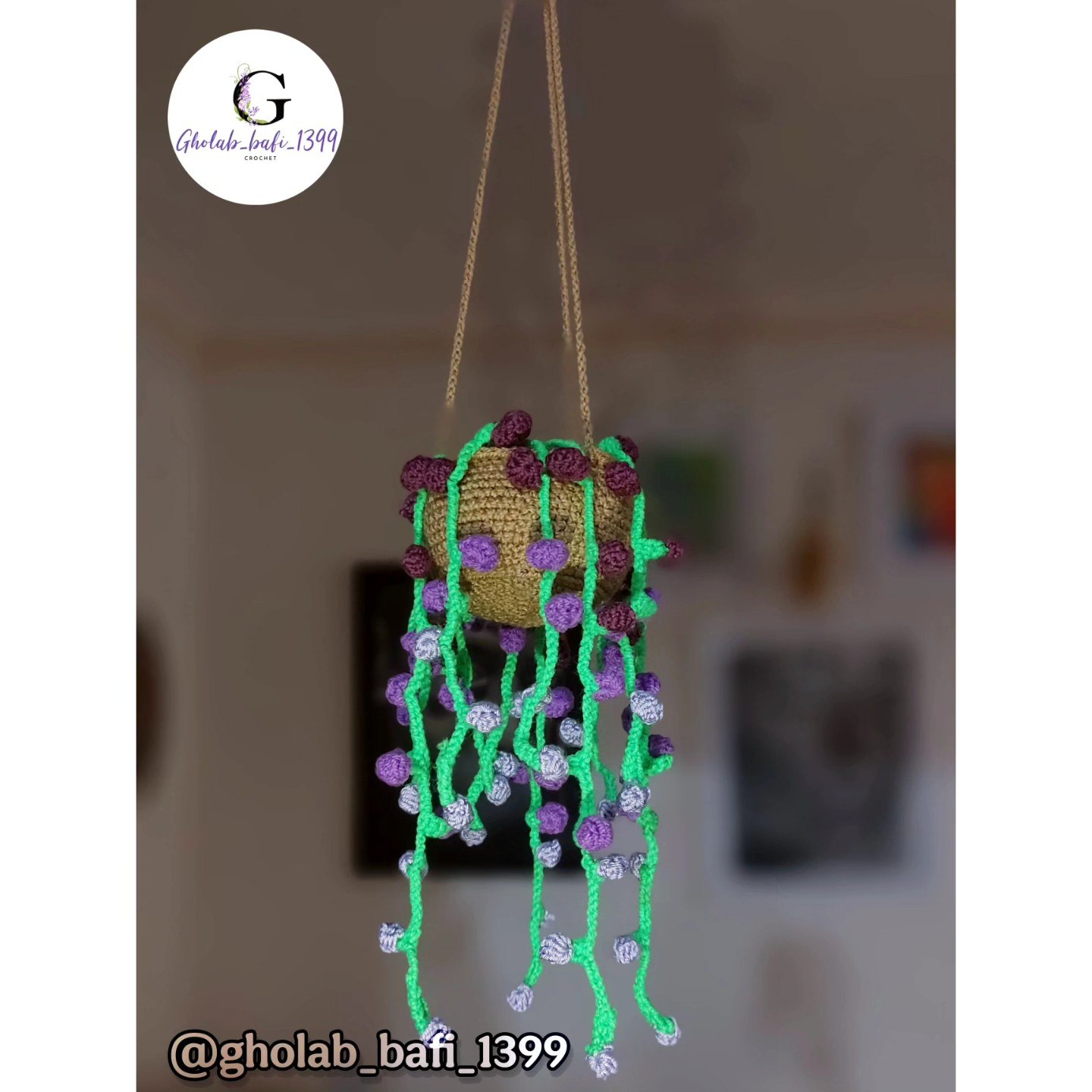 🌸🪴 آویز گلدان